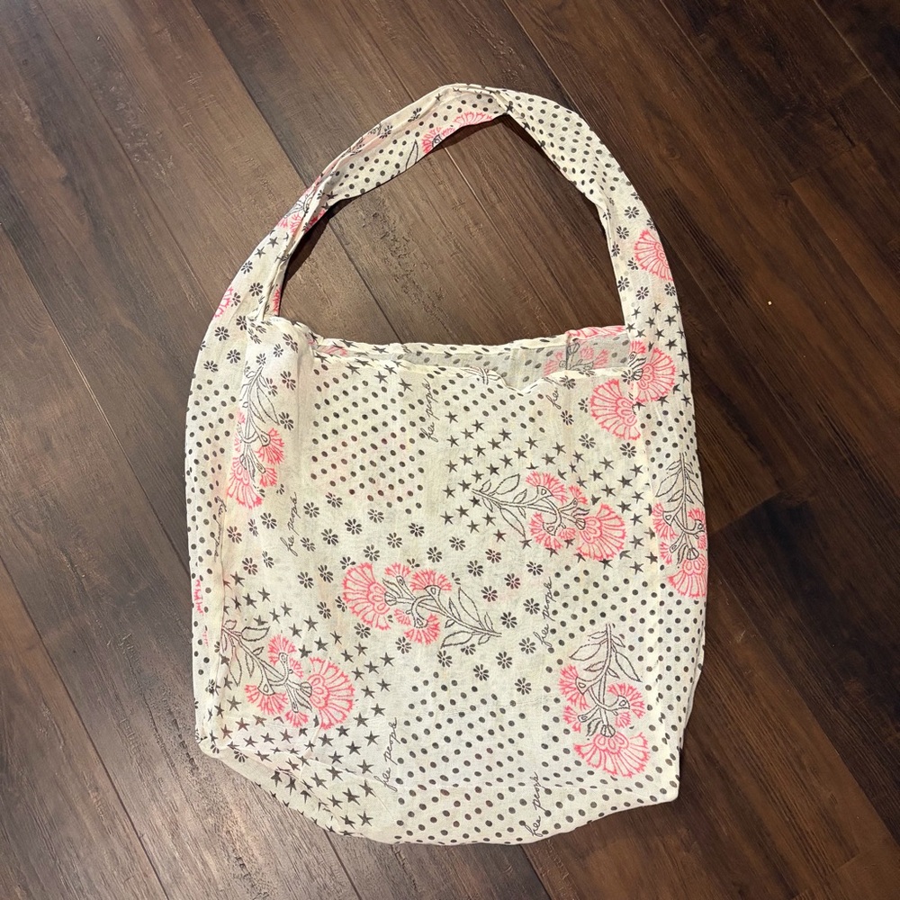 Free People Boho Logo Reusable Gauze Tote